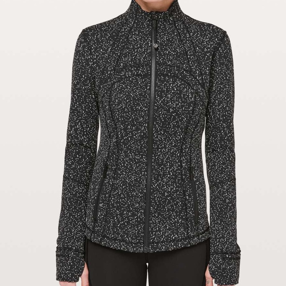 Lululemon Athletica Black and White Speckled Jacket
